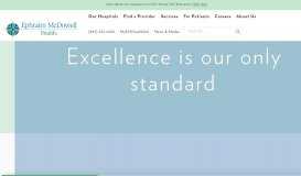 
							         Ephraim McDowell Health - Excellence is Our Only Standard								  
							    