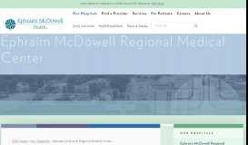 
							         Ephraim McDowell Regional Medical Center - Ephraim McDowell ...								  
							    