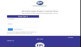 
							         EPI Customer Portal								  
							    