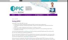 
							         EPIC | For Physicians: Using EPIC								  
							    