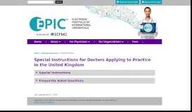 
							         EPIC | General Medical Council Instructions								  
							    