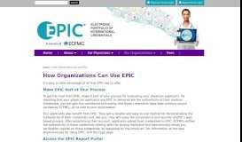 
							         EPIC | How Organizations Can Use EPIC								  
							    