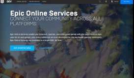 
							         Epic Online Services - Epic Games								  
							    