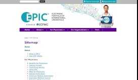 
							         EPIC | Sitemap								  
							    