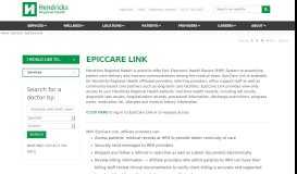 
							         EpicCare Link - Hendricks Regional Health								  
							    