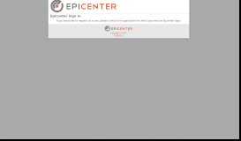
							         Epicenter Sign In								  
							    