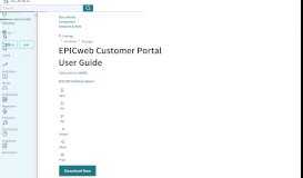 
							         EPICweb Customer Portal User Guide | Web Browser | Login								  
							    