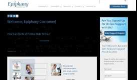 
							         Epiphany Customer Portal - Epiphany Healthcare								  
							    
