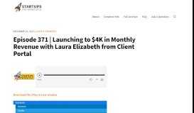 
							         Episode 371 | Launching to $4K in Monthly Revenue with Laura ...								  
							    