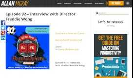 
							         Episode 92 - Interview with Director Freddie Wong - Allan Mckay								  
							    