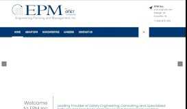 
							         EPM, Inc. - Welcome to Engineering Planning and Management								  
							    