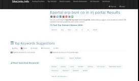 
							         Eportal erp bsnl co in irj portal Results For Websites Listing								  
							    