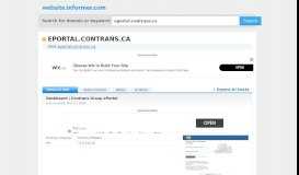 
							         eportal.contrans.ca at WI. Dashboard | Contrans Group ePortal								  
							    