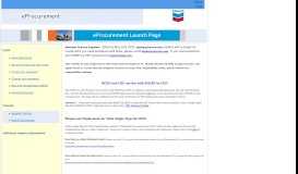 
							         eProcurement Launch Page - Chevron								  
							    