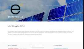 
							         eProfiling for OTSR – E-Oz - E-Oz Energy Skills Australia								  
							    