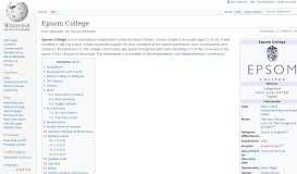 
							         Epsom College - Wikipedia								  
							    