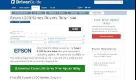 
							         Epson L200 Series Drivers Download for Windows 10, 8, 7, XP, Vista								  
							    
