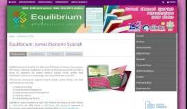 
							         Equilibrium: Jurnal Ekonomi Syariah - Jurnal STAIN KUDUS								  
							    