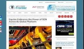 
							         Equinix Embraces the Power of SDN Across its Global Platform								  
							    