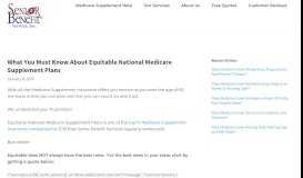 
							         Equitable National Medicare Supplement Plans (What To Know In 2019)								  
							    
