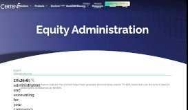 
							         Equity Administration - Certent								  
							    