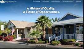 
							         Equity LifeStyle Properties | Manufactured Home Communities, Rental ...								  
							    