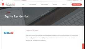 
							         Equity Residential - OpinionLab								  
							    