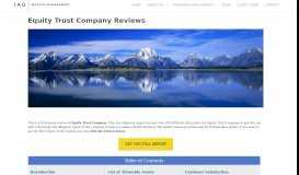
							         Equity Trust Company Reviews (Independent)								  
							    