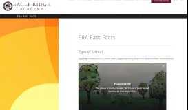 
							         ERA Fast Facts > Eagle Ridge Academy								  
							    