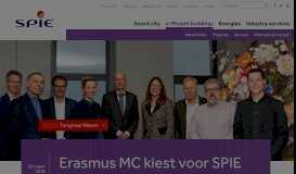 
							         Erasmus MC kiest voor SPIE als nieuwe onderhoudspartner - SPIE								  
							    