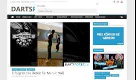 
							         Erfolgreiches Debüt für Marvin Voß – DARTSPORTAL.de								  
							    