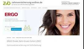 
							         ERGO Direkt Zahn-Ersatz-Sofort (ZEZ) - Zahnversicherung-Online								  
							    