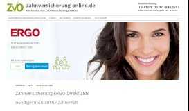 
							         ERGO Direkt ZBB - Tarife - Zahnversicherung-Online Ihr Portal für ...								  
							    