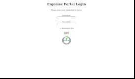 
							         Ergomec Portal								  
							    