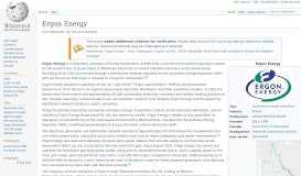 
							         Ergon Energy - Wikipedia								  
							    