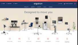 
							         Ergotron: Standing Desks, Monitor Mounts, Mobile Carts								  
							    