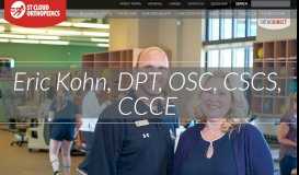 
							         Eric Kohn, DPT, OSC, CSCS, CCCE - St Cloud Orthopedics								  
							    