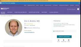 
							         Eric S. Brehm, MD | Northwestern Medicine								  
							    