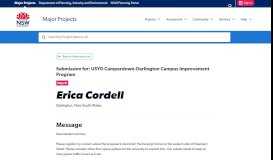 
							         Erica Cordell - NSW Planning Portal - NSW Government								  
							    