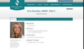 
							         Erin Swailes, ARNP, FNP-C | Physicians' Clinic of Iowa, P.C.								  
							    