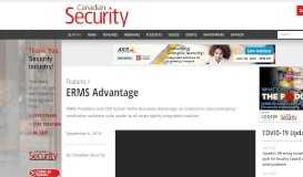 
							         ERMS Advantage - www.canadiansecuritymag.com								  
							    