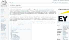 
							         Ernst & Young - Wikipedia								  
							    