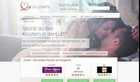 
							         Erotik - Portale im Vergleich 2019 - ZU-ZWEIT.de								  
							    
