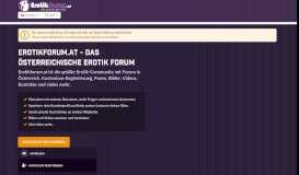 
							         Erotikforum.at - das große Sex und Erotik Forum - kostenlos								  
							    