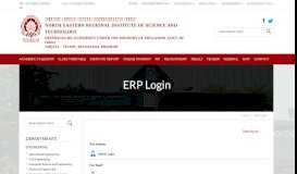 
							         ERP Login | NERIST, Nirjuli								  
							    