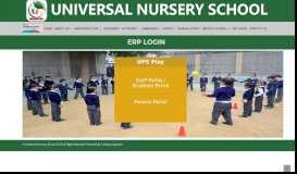 
							         ERP Login - Universal Nursery School								  
							    