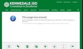 
							         Error 404 - Page Not Found - Kennedale ISD								  
							    