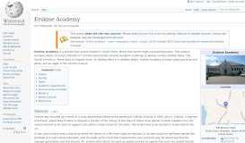 
							         Erskine Academy - Wikipedia								  
							    