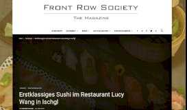 
							         Erstklassiges Sushi im Restaurant Lucy Wang in ... - FrontRowSociety								  
							    