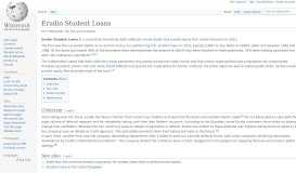 
							         Erudio Student Loans - Wikipedia								  
							    